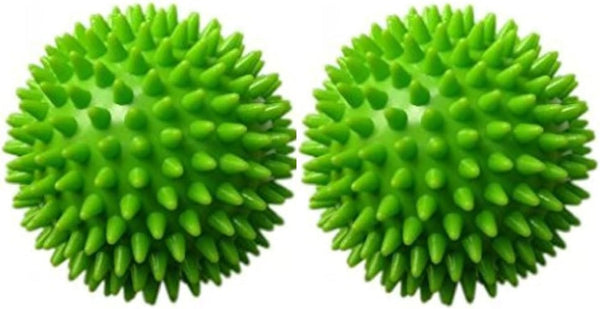 Therapist's Choice Pack of 2 Soft Spiky Massage Balls, Stress Reflexology, Porcupine Sensory Ball
