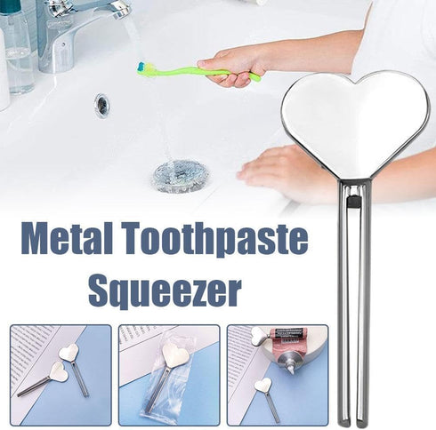 HODASHI Set,Metal Metal Manual Toothpaste Squeezer,Stainless Steel Dispenser Tube Squeezer,Hand Cream Tube Key Roller