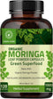 Organic Moringa Capsules 120 Capsules 1000mg – Nutrient-Rich Superfood for Energy, Metabolism & Immune Support |