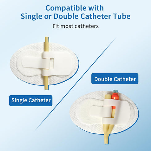 reevnnmer 20 Packaged,Self-High pcs Foley Catheter Stabilization Devices,Sterile Individually Adhesive Catheter