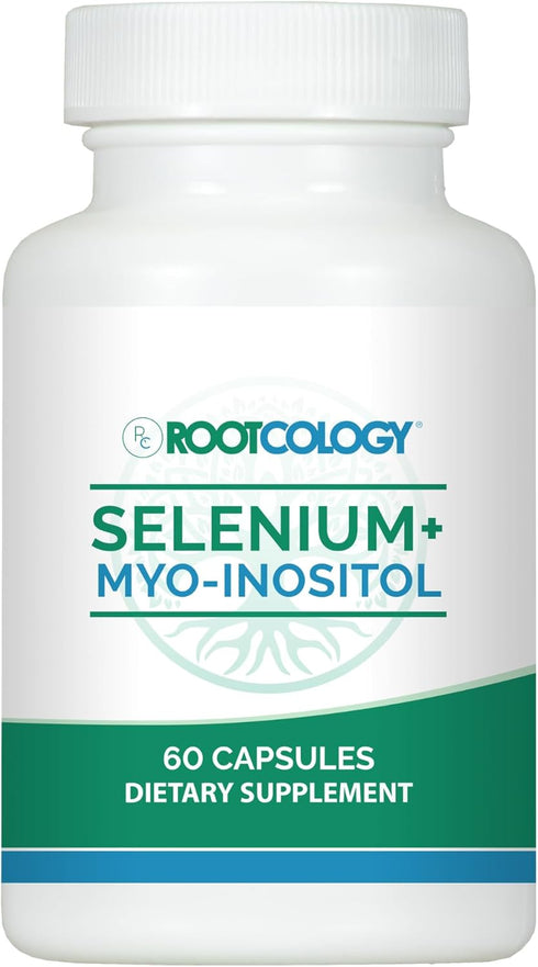 Rootcology Myo-Inositol + Selenium, 60 Capsules - Comprehensive Blend for Hormone Balance and Immune Health