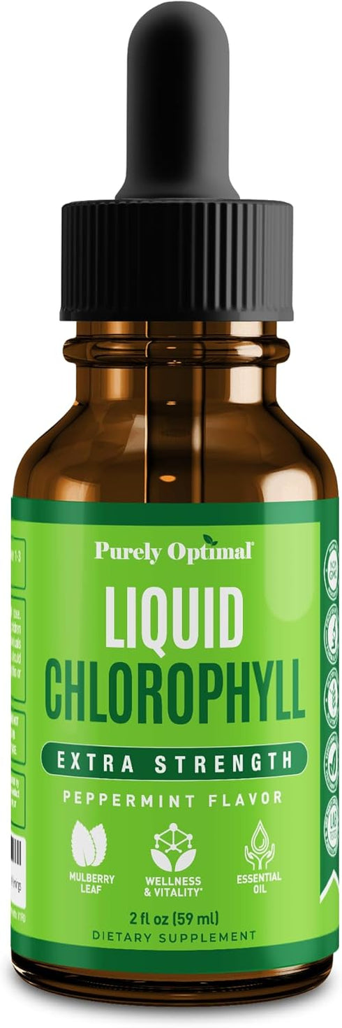 Premium Chlorophyll Liquid Drops - 100% Natural & Gluten Free, Non-GMO Liquid Chlorophyll, 118 Servings