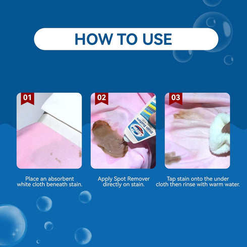 Laundry Stain Remover for Marker, Ink, and Ballpoint Pen Stains - 50ml, 3 Bottles
