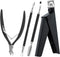 Melodysusie Acrylic Nail Clippers 4 in 1 Set, Adjustable Stainless Steel Nail Clippers for Acrylic Nails