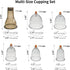 Cupping Therapy Set - 18 Massage Cups for Pain Relief, Physical Therapy Cupping Kit with Vacuum Pump