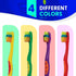 SmartSmile 72 21-542 Pcs Bulk Kids Toothbrushes Individually Wrapped - Assorted Colors with Animal Paw Prints - Popular