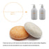 VERT 100% Natural Shampoo Bar for Hair, 2 Pieces Solid Shampoo Soap for Treated Dry Damaged Hair, 4.2oz (Honey &