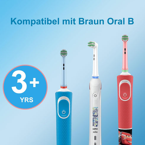 Kids Replacement Heads for Braun Oral B Kids Electric Toothbrush, Extra Soft, 8 Count