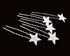 yueton 10pcs Bling Rhinestone Star Hair Pins Clips, Bridal Crystal Headwear Accessories for Women