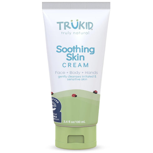 TruKid Natural Eczema Cream for Kids, 3.4oz, NEA-Accepted, Safe for Sensitive Skin, Unscented