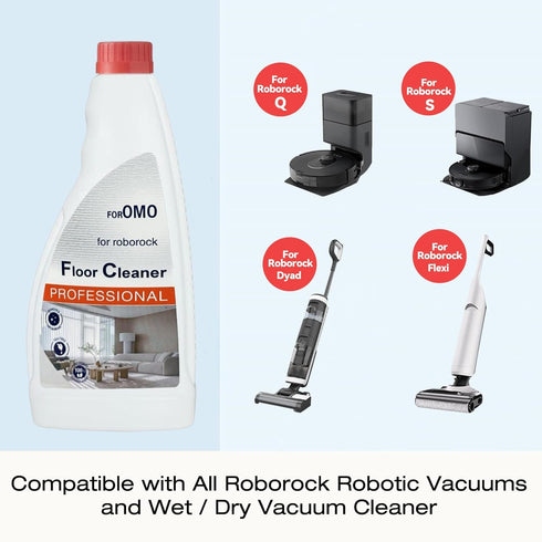 Vacbeuta (2 Floor Cleaning Solution Compatible With Roborock Robot Vacuum And Mop Cleaner Deep Cleans For Multiple Hard