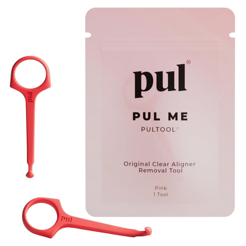 PUL Pack of 2 Reusable Clear Aligner Removal Tool for Invisalign, Removable Braces, Retainers & Trays – Pink