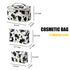 Makeup Bag Travel Toiletry Bag for Women, Cute Set of 3 Zipper Makeup Organizer, PU Leather Waterproof