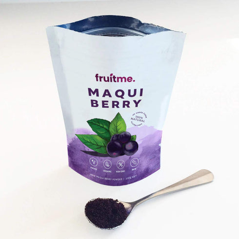 Raw Certified Organic 100% Maqui Berry Powder, Antioxidant Rich Superfood from Chile, 3.5oz (100g)