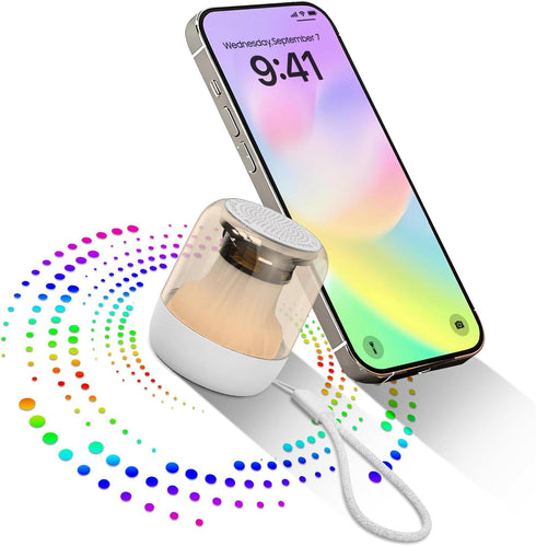PYJCLYRA 15 Portable Mini White Noise Machine with Soothing Sounds Color Lights Sleep Timer Memory Function and Child