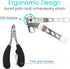 Vive Toenail Clippers for Thick Nails - Heavy Duty Podiatrist Trimmers for Seniors, Fingernail Care Set