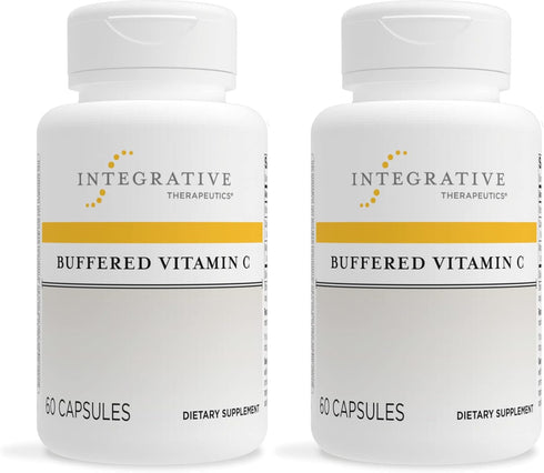 Integrative Therapeutics Buffered Vitamin C 1,000 mg - Immune Support Supplement with Magnesium and Calcium - Gluten