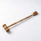 mikabaka 2 in 1 Wooden Back Scratcher and Massager Hammer, Long Handle Manual