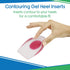 ViveSole Heel Cups for Heel Pain Relief - 3 Pairs Gel Cushion Inserts for Heel Spur, Achilles Tendonitis, Plantar
