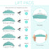 Libeauty Lash Lift Pads, Small Soft Under Eye Pad, Medium Eyelash Perm Silicone Rods, Makeup Beauty Tool Set (10 Pcs