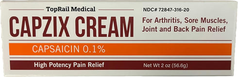 Pain Relief Capsaicin 2 OZ .1%