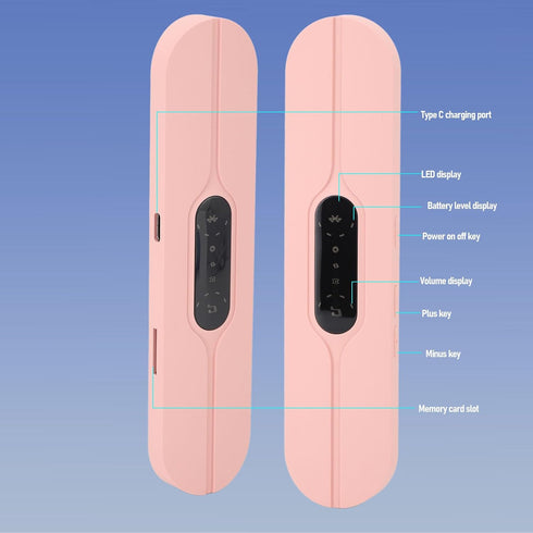 Luocute 10 Pillow Speaker, Bone Conduction Stereo Wireless Sleep Sound Machine with LED Screen and Sound Effects