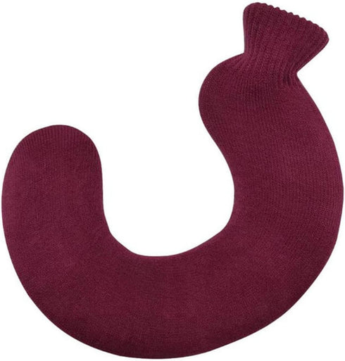 SHUOCONG 1000ML U-Shape Removable Knitted Rubber Medical Neck Warmer Hot Water Bottle Protection