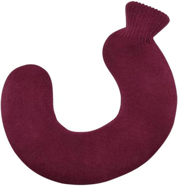 SHUOCONG 1000ML U-Shape Removable Knitted Rubber Medical Neck Warmer Hot Water Bottle Protection