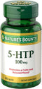 Nature's Bounty 5-HTP Pills, 100mg, 60 Capsules, Supports a Calm and Relaxed Mood