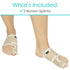 Vive Bunion Brace (Pair) - Big Toe Corrector with Splint for Joint Pain Relief, Orthopedic Sleeve Support