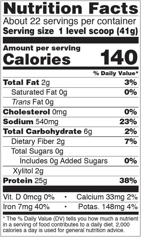NOW Foods Pea Protein 25g with BCAAs, Vanilla Toffee Powder, 2-Pound