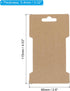 PATIKIL Hair Clip Display Cards - 200 Pack Paper Cardboard Holder for Jewelry Hair Accessories Organizing