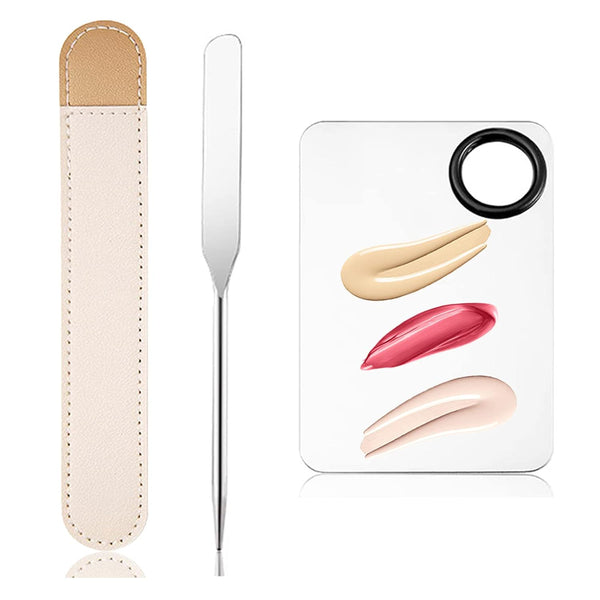 Korean Makeup Spatula, Picasso Foundation Spatula, Professional Mixing Palette (Rectangle)