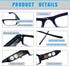 3 Pack Reading Glasses with Lights, Magnifying Glasses with Bright LED for Men and Women