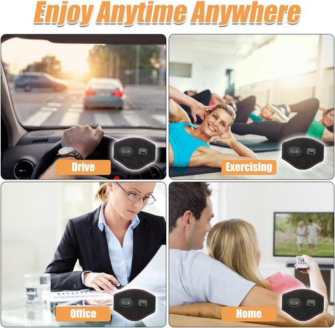 Portable Heating Pad for Neck with Massager, 3 Adjustable Temperatures & 4 Massage Modes for Pain Relief
