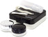 Honbay Fashion Travel Contact Lens Case Kit, Mini Contact Lens Box with Mirror (Black)