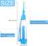 Water Dental Flosser for Teeth, Portable Oral Irrigator, Non Electric, Cordless Manual Air Pressure for Home and Travel