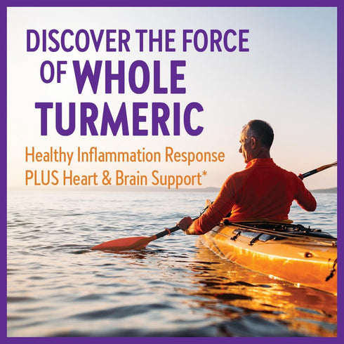 New Chapter Turmeric Supplement - One Daily, Heart, Brain & Healthy Inflammation Support, 120 Count (4 Month Supply)