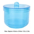 Portable Nail Art Cleaning Box, Nail Sterilizer Box for Manicure Tools, Cleaning Container for Accessories (Blue)