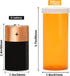 Empty Plastic Pill Bottles with Easy Open Caps (Not Child Resistant), Clear Containers for Prescription Medication