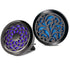 2PCS 30mm Car Aromatherapy Essential Oil Diffuser Black Locket with Vent Clip and 12 Felt Pads