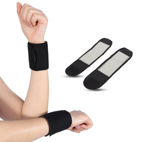 .life Heated Wrist Brace - Portable Tourmaline Support Pad for Arthritis Pain Relief