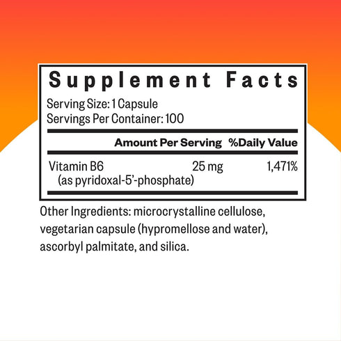 Seeking Health P-5-P, Pyridoxal-5-Phosphate, 100 Capsules for Cognitive Function & Immune Support