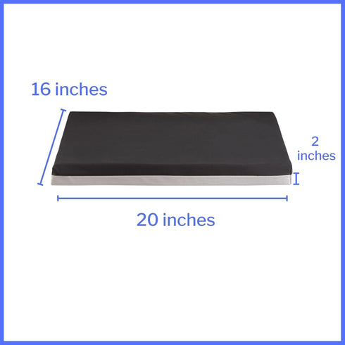20 16 2 1 Count McKesson Seat Cushion for Wheelchairs and Office Chair, Foam/Gel, in x in x