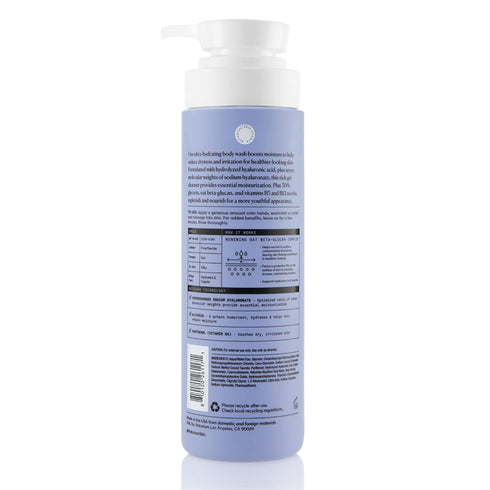 Naturium The Booster Hyaluronic Acid Body Wash, 16.9 oz, Hydrating & Moisturizing with Glycerin & Vitamin B5