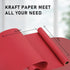 Homeral Kraft Wrapping Paper Roll-46.8 sq.ft.17in*32.8ft Christmas Red Solid Color Recyclable for Christmas, Wedding, Birthday, Bridal Shower, Mothers Fathers Day