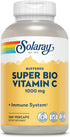 Super Bio Buffered Vitamin C 1000mg by SOLARAY, Two-Stage, Timed Release with Bioflavonoids, 180 VegCaps