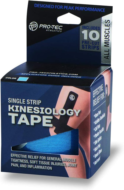 Pro-Tec Athletics Kinesiology Tape for Muscle Tightness Relief, Soft Tissue Injuries, Recovery & Prevention