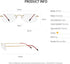 OCCI CHIARI Reading Glasses, 1.75 Magnification for Women Men, Trendy Reader with Titanium Frameless Clear Lens