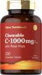 Tahoe Nutritionals Carlyle Vitamin C Chewables | 1000mg | 100 Tablets | Vegetarian, Non-GMO, Gluten Free, Natural